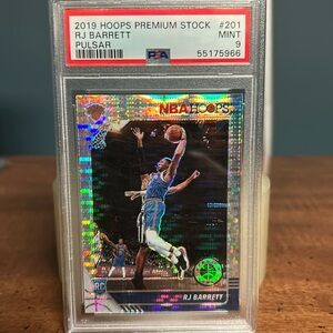 RJ Barrett 2019 Hoops Premium Stock Pulsar Rookie Mint 9
